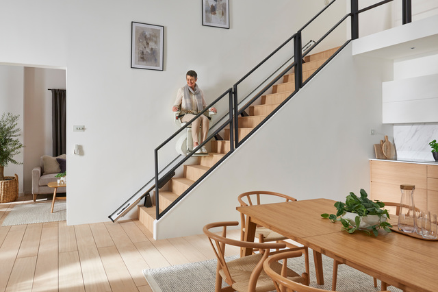 Chaise monte-escalier pour escalier droit